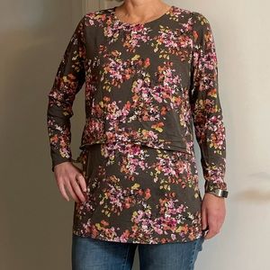 j. jill Size M Long-sleeve Lightweight Tunic